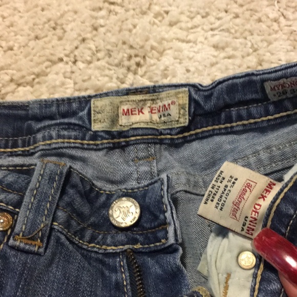 MEK MYKONOS 26x22 **cut to Capri Jeans length - Picture 5 of 8